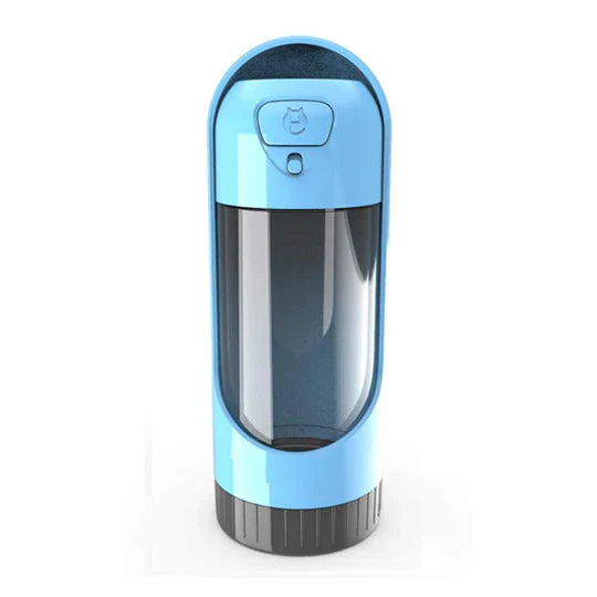 "Tragbarer Haustier-Wasserspender mit Filter, Einhandgriff, kompakt, ideal für Spaziergänge und Reisen, spritzwassergeschützt