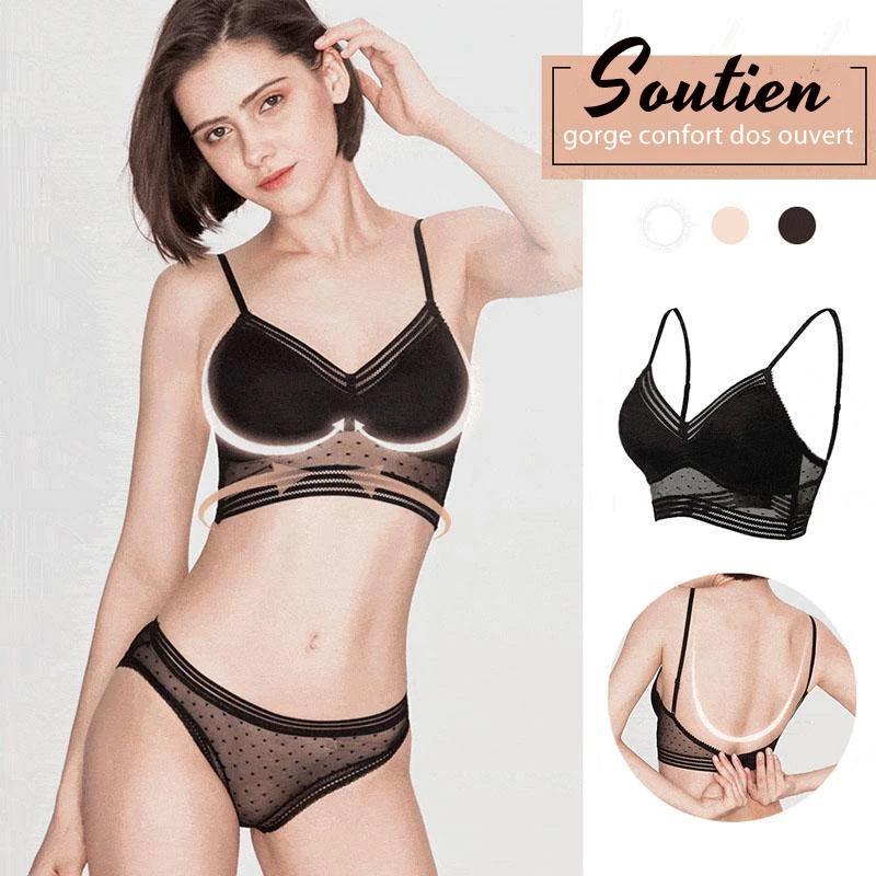 Trägerloser nahtloser BH in Nude, bietet unsichtbare Unterstützung und Komfort, ideal für rückenfreie elegante Outfits.