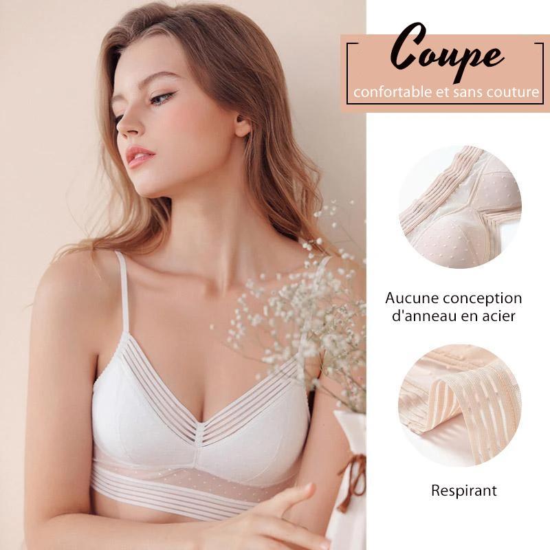 Trägerloser nahtloser BH in Nude, bietet unsichtbare Unterstützung und Komfort, ideal für rückenfreie elegante Outfits.