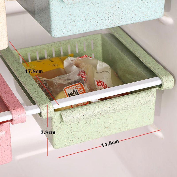"Transparente, ausziehbare Kühlschrank-Schublade aus BPA-freiem Kunststoff für bessere Lebensmittelorganisation"