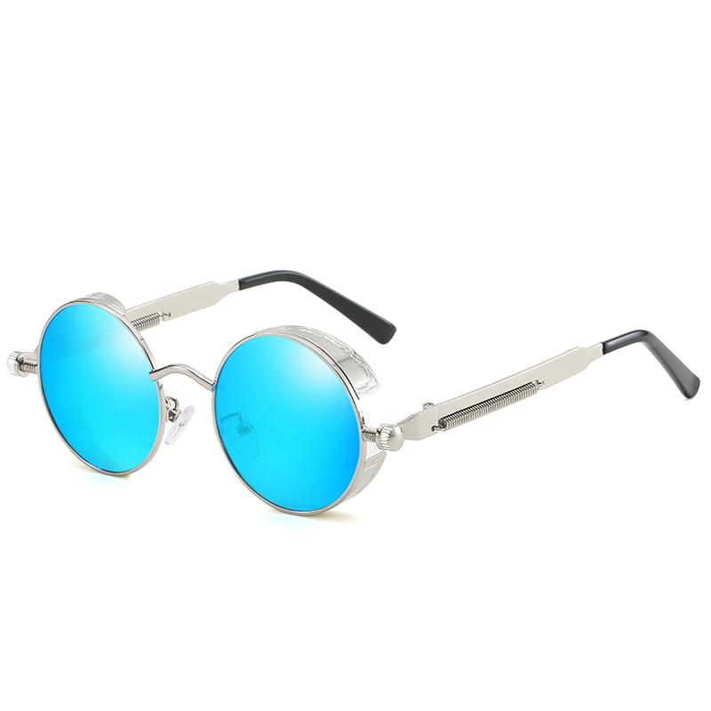 Trendige Unisex Vintage-Sonnenbrille mit polarisierten UV400-Gläsern, elegante Retro-Optik in Bronze für Damen und Herren.