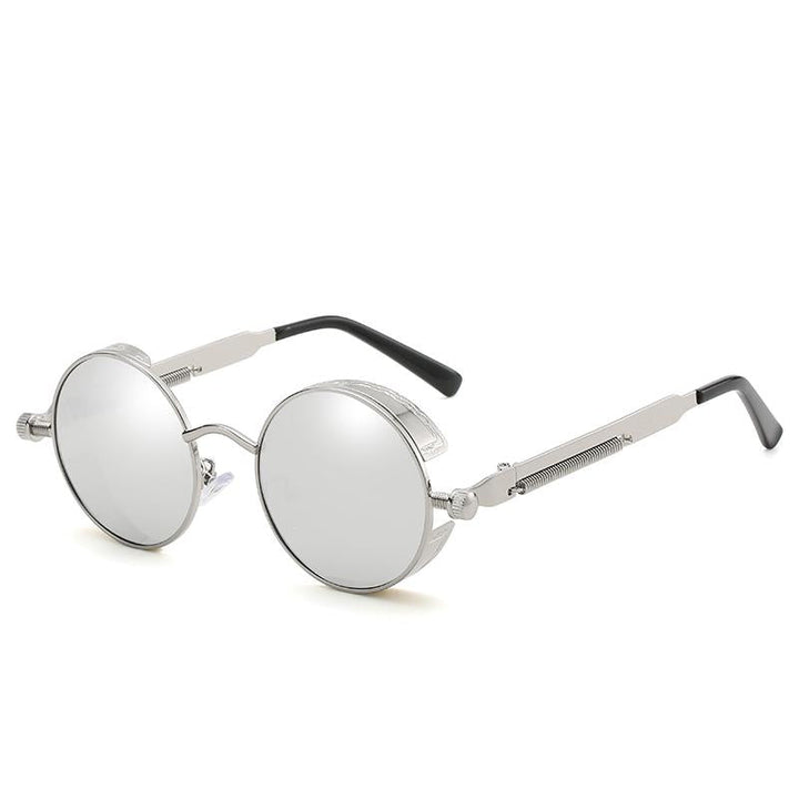 Trendige Unisex Vintage-Sonnenbrille mit polarisierten UV400-Gläsern, elegante Retro-Optik in Bronze für Damen und Herren.