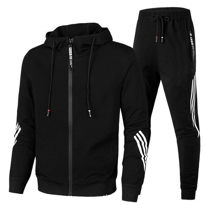 Trendiger Herren-Trainingsanzug in Grau, ideal für Komfort und Stil, mit hervorragender Materialqualität, für alle Jahreszeit