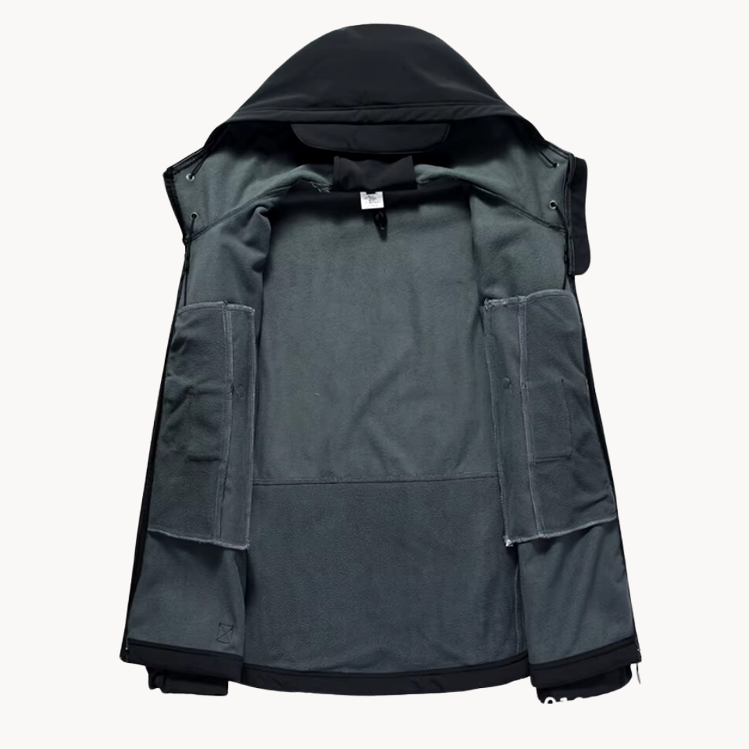 "Ultraleichte, wasserdichte Herrenjacke, blau, atmungsaktiv, verstaubar, ideal für Outdoor-Aktivitäten und Reisen."