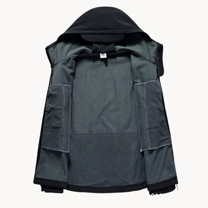 "Ultraleichte, wasserdichte Herrenjacke, blau, atmungsaktiv, verstaubar, ideal für Outdoor-Aktivitäten und Reisen."