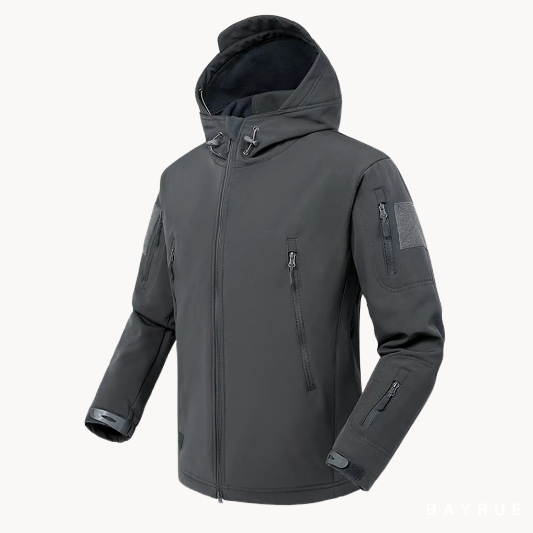 "Ultraleichte, wasserdichte Herrenjacke, blau, atmungsaktiv, verstaubar, ideal für Outdoor-Aktivitäten und Reisen."