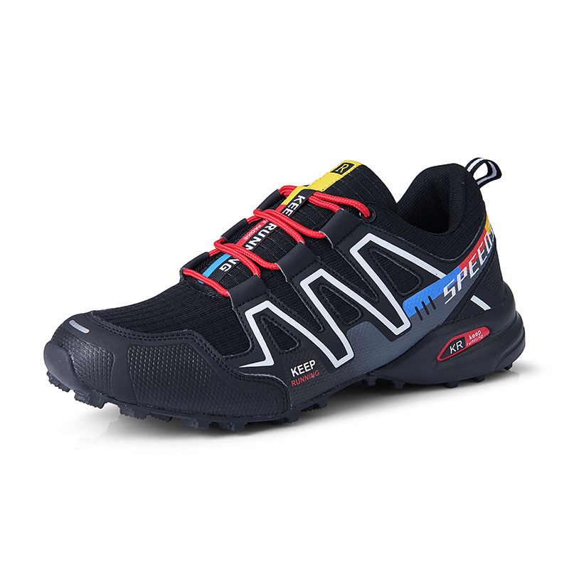 "Unisex orthopädischer Wanderschuh, blau, ergonomisch, atmungsaktiv, mit rutschfester Sohle für Komfort und Stabilität"