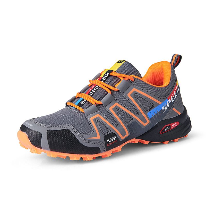 "Unisex orthopädischer Wanderschuh, blau, ergonomisch, atmungsaktiv, mit rutschfester Sohle für Komfort und Stabilität"