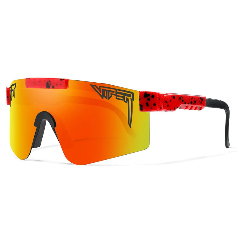 "Unisex Sportsonnenbrille mit UV400 Schutz, robuster Rahmen, ideal zum Radfahren und Outdoor-Aktivitäten, modisches Design"