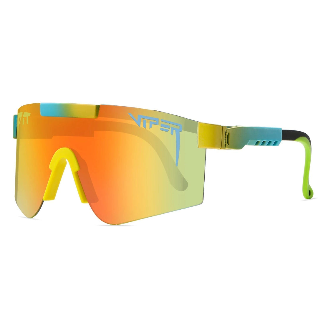 "Unisex Sportsonnenbrille mit UV400 Schutz, robuster Rahmen, ideal zum Radfahren und Outdoor-Aktivitäten, modisches Design"