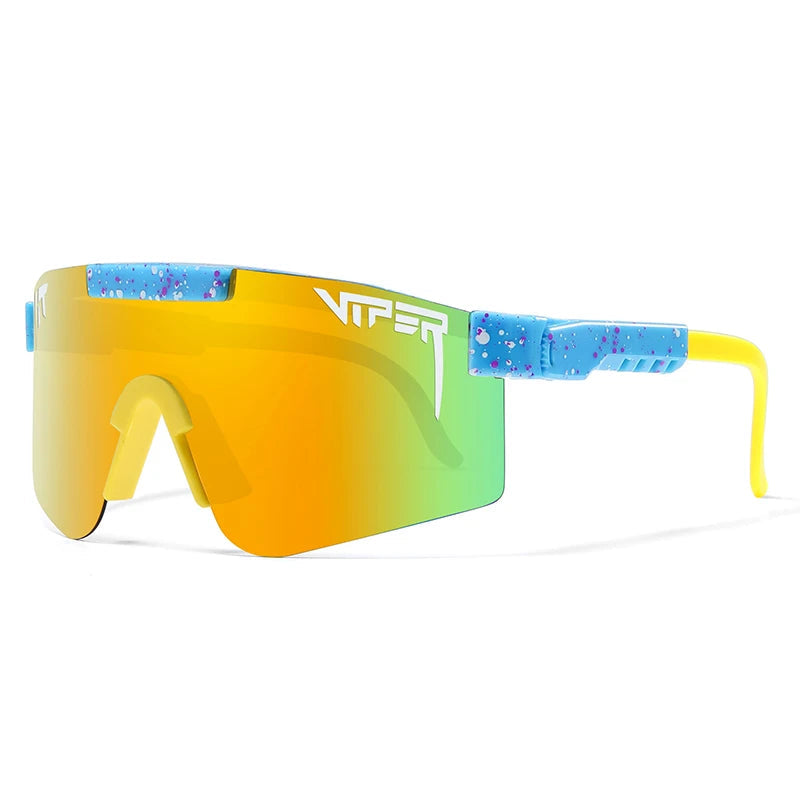 "Unisex Sportsonnenbrille mit UV400 Schutz, robuster Rahmen, ideal zum Radfahren und Outdoor-Aktivitäten, modisches Design"