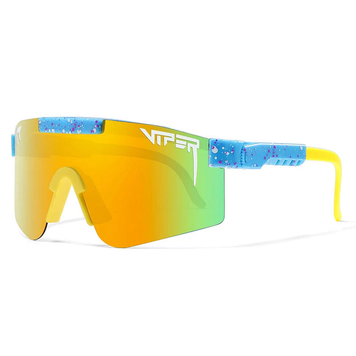 "Unisex Sportsonnenbrille mit UV400 Schutz, robuster Rahmen, ideal zum Radfahren und Outdoor-Aktivitäten, modisches Design"