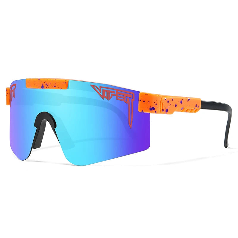 "Unisex Sportsonnenbrille mit UV400 Schutz, robuster Rahmen, ideal zum Radfahren und Outdoor-Aktivitäten, modisches Design"