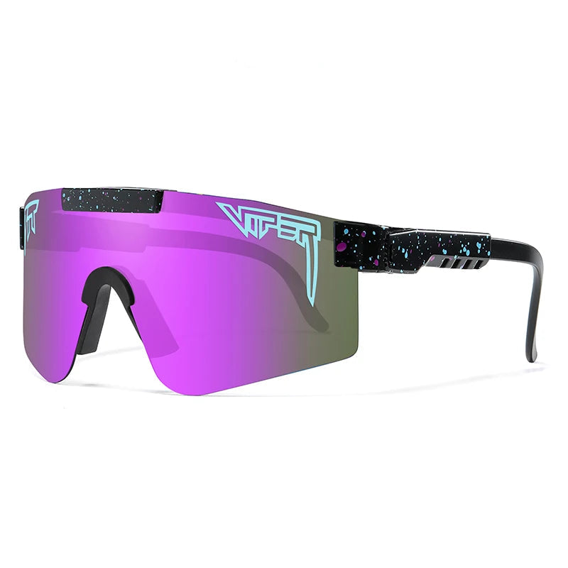 "Unisex Sportsonnenbrille mit UV400 Schutz, robuster Rahmen, ideal zum Radfahren und Outdoor-Aktivitäten, modisches Design"