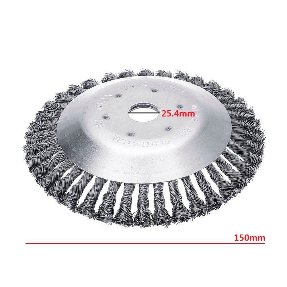 Unkrautbürste und Trimmer aus Karbonstahl, effizient gegen hartnäckiges Unkraut, ergonomisch, für Gartenpflege.