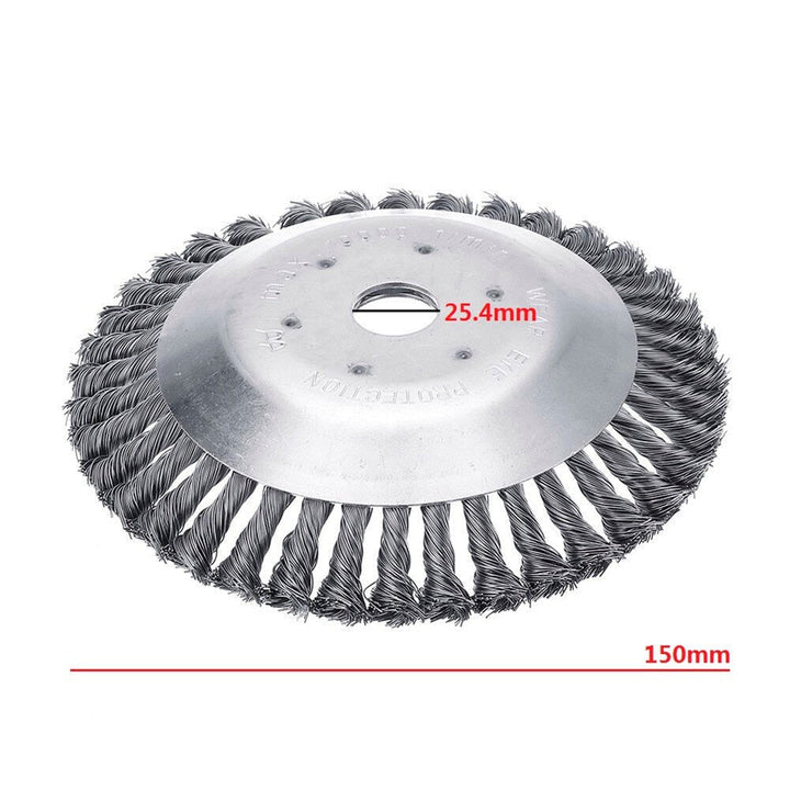Unkrautbürste und Trimmer aus Karbonstahl, effizient gegen hartnäckiges Unkraut, ergonomisch, für Gartenpflege.