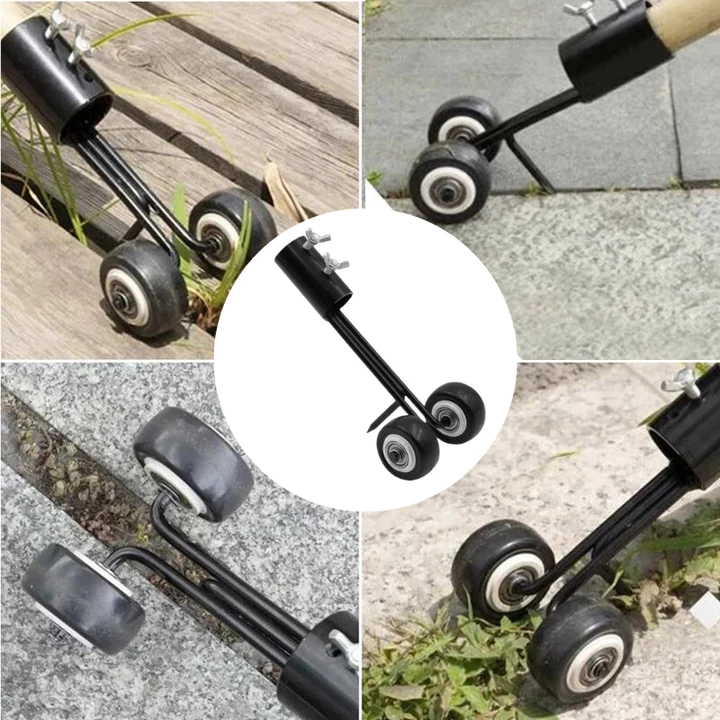 Unkrautstecher mit Doppelhaken, verstellbarem langen Griff, robuste Konstruktion, für effektives Jäten im Garten.