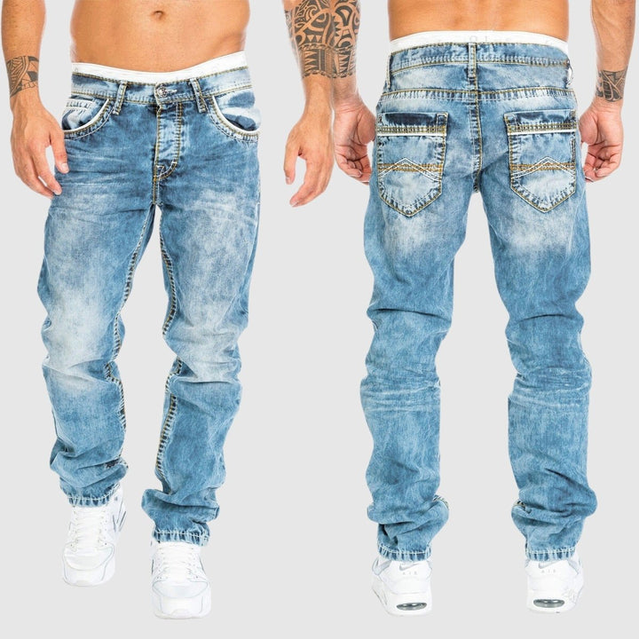 "Urban Stretch Jeans Herren in Blau, schlanker Schnitt, elastisches Premium-Material für ultimativen Komfort und Beweglichkei