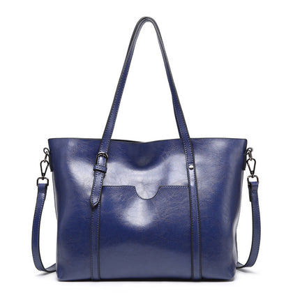 "Vegan lederhandtasche, stilvoll und geräumig mit handgefertigten Details, robuste Griffe, elegantes Design, Damenmode."