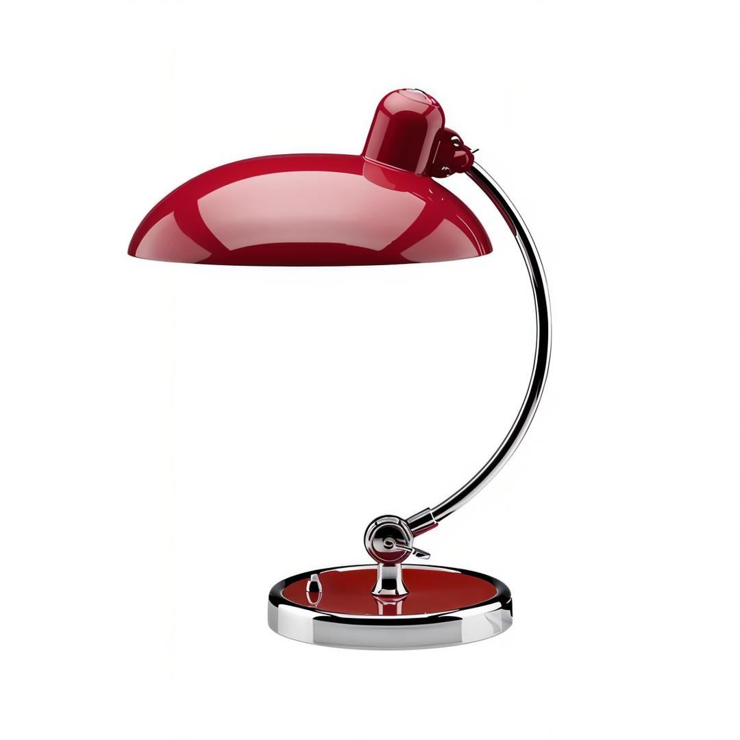 Verstellbare Schreibtischlampe aus Eisen im Vintage-Stil mit warmem Licht und Retro-Design, ideal zum Lesen und Arbeiten.