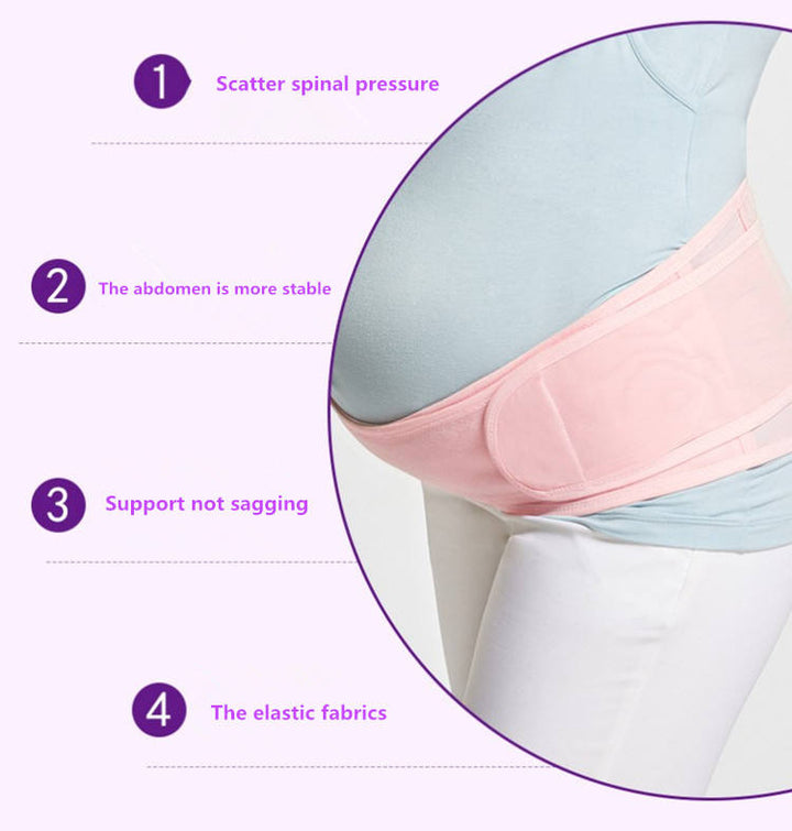 Verstellbarer Bauchband-Stützgürtel, bequemes, atmungsaktives Design zur Unterstützung des Babybauchs und Entlastung des Rück