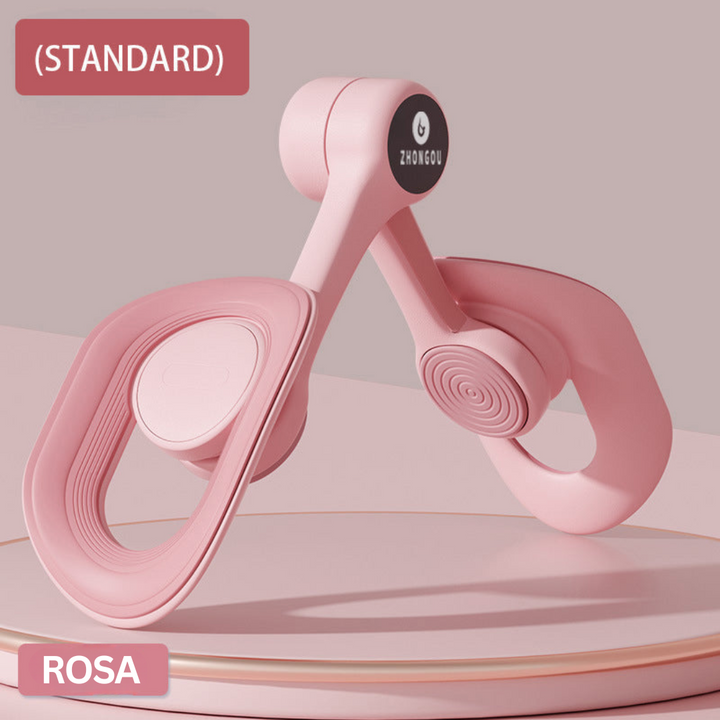 "Verstellbarer Becken- und Oberschenkeltrainer, blau; Fitnessgerät mit digitalem Zähler; Trainingshilfe für Beine, Oberschenk