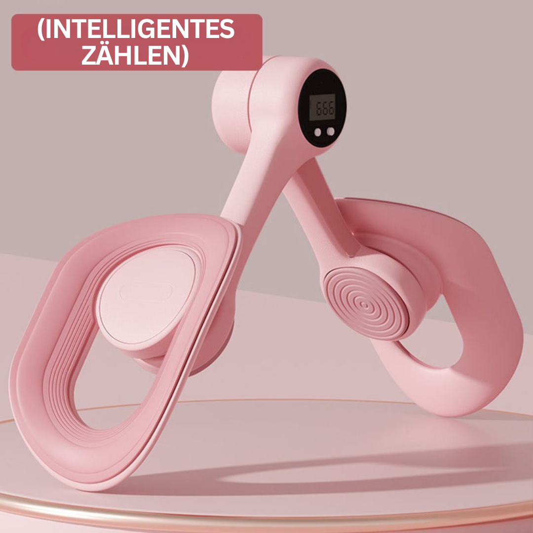 "Verstellbarer Becken- und Oberschenkeltrainer, blau; Fitnessgerät mit digitalem Zähler; Trainingshilfe für Beine, Oberschenk