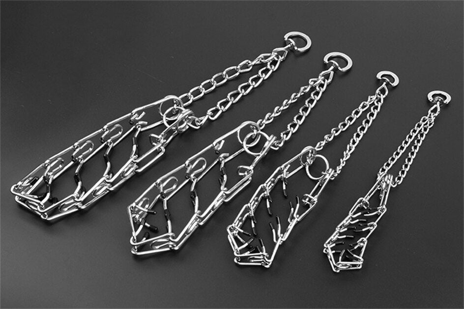 "Verstellbares Hunde Stachelhalsband mit gummierten Stiften, ideal für Anti-Zieh Training, in verschiedenen Größen erhältlich