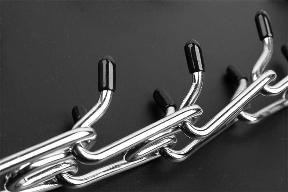 "Verstellbares Hunde Stachelhalsband mit gummierten Stiften, ideal für Anti-Zieh Training, in verschiedenen Größen erhältlich