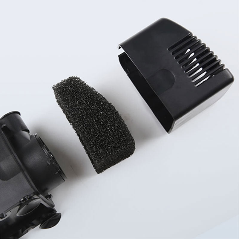 Vielseitige und robuste Springbrunnenpumpe mit drei Düsen, einstellbarem Durchfluss, schwarzes Gehäuse, ideal für Wassereffek