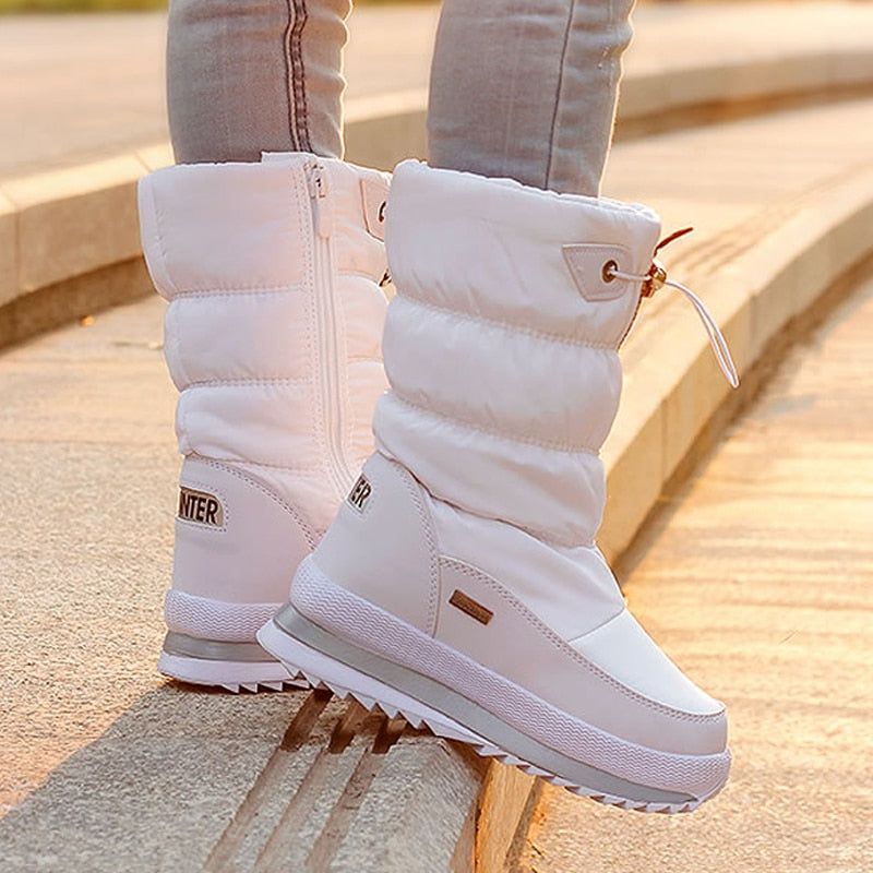 Warme Oslo Damen-Winterschuhe, kuschelig gefüttert, rutschfeste Sohle, elegantes Design, wasserabweisendes Material.