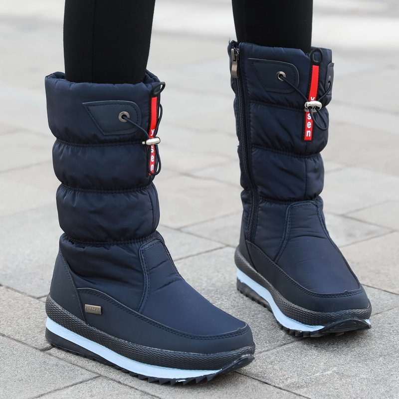 Warme Oslo Damen-Winterschuhe, kuschelig gefüttert, rutschfeste Sohle, elegantes Design, wasserabweisendes Material.