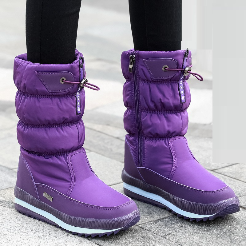 Warme Oslo Damen-Winterschuhe, kuschelig gefüttert, rutschfeste Sohle, elegantes Design, wasserabweisendes Material.