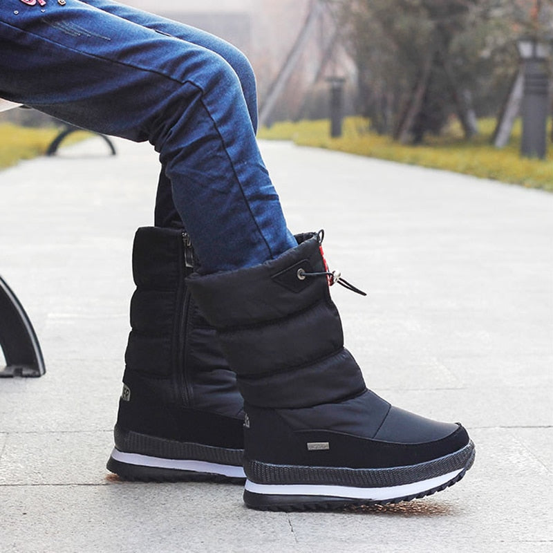 Warme Oslo Damen-Winterschuhe, kuschelig gefüttert, rutschfeste Sohle, elegantes Design, wasserabweisendes Material.