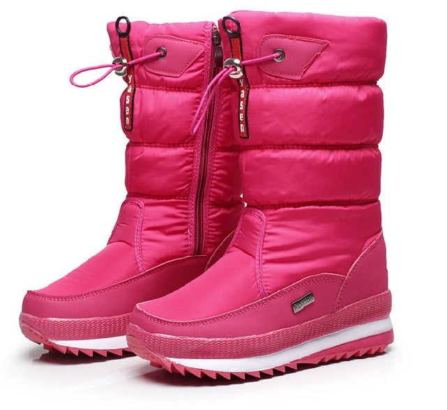 Warme Oslo Damen-Winterschuhe, kuschelig gefüttert, rutschfeste Sohle, elegantes Design, wasserabweisendes Material.