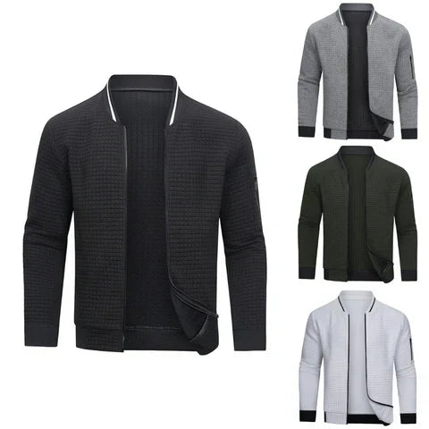 Warmer Herrenpullover mit Reißverschluss, weich und bequem, in stilvollem Design, ideal für kalte Monate.