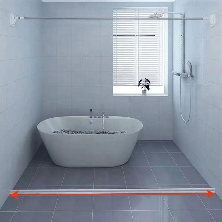"Wasserabweisende flexible Silikonbarriere für Dusche und Badewanne, einfach zu installieren, in verschiedenen Farben erhältl
