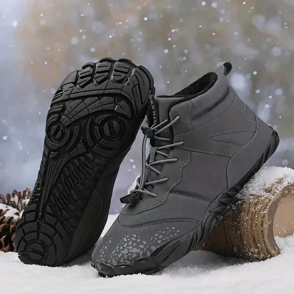 "Wasserdichte Damenstiefel, schwarz, rutschfeste Sohle, ergonomisches Design, ideal für Regen und kaltes Wetter."