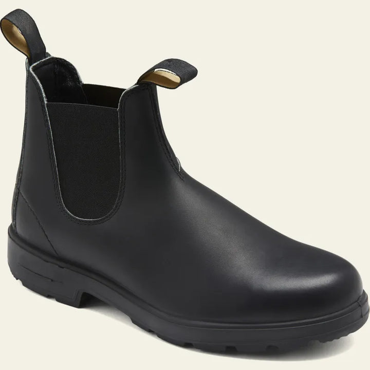 "Wasserdichte Herren-Chelsea-Stiefel, elegantes braunes Design, robust und slip-on für nasses Wetter geeignet."