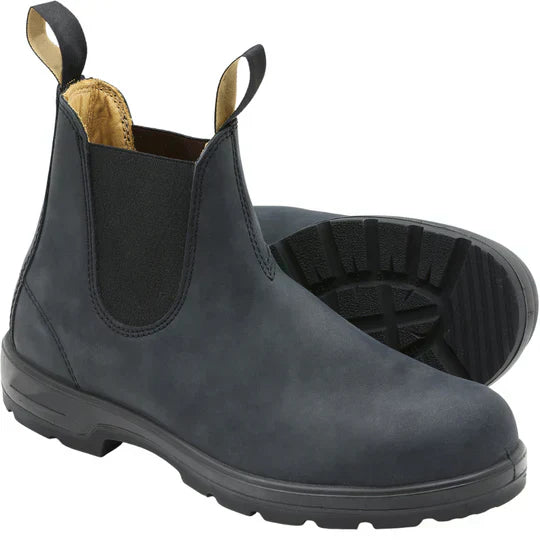Wasserdichte Herren Chelsea-Stiefel, klassisches Design, schwarz, Slip-On, elegantes und robustes Schuhwerk für alle Wetterbe