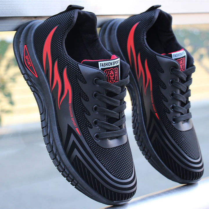 Wasserdichte Herren-Wanderschuhe in stilvollem Design, robust, mit Anti-Rutsch-Sohle und orthopädischer Unterstützung.
