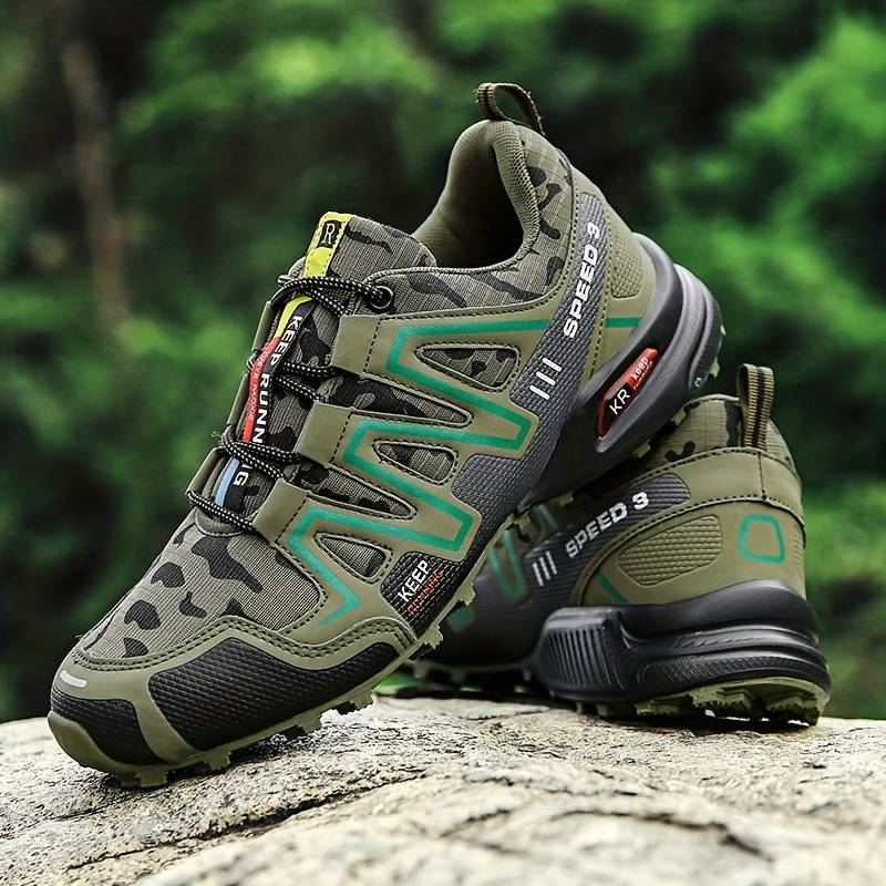 "Wasserdichte Unisex-Bergstiefel in Grau mit rutschfester Sohle, robustem Design und atmungsaktivem Material, ideal fürs Wand