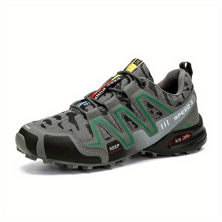 "Wasserdichte Unisex-Bergstiefel in Grau mit rutschfester Sohle, robustem Design und atmungsaktivem Material, ideal fürs Wand