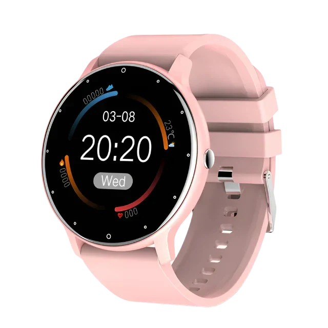 "Wasserdichte Unisex-Smartwatch mit Fitness Tracker und Herzfrequenzmesser, schlankes, modernes Design für aktive Lebensstile