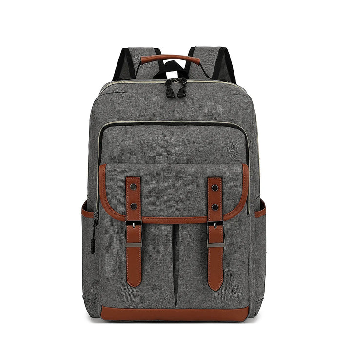 "Wasserdichter Laptop-Rucksack aus Canvas, vielseitig mit vielen Fächern, erhältlich in klassischen Farben, unisex Design."