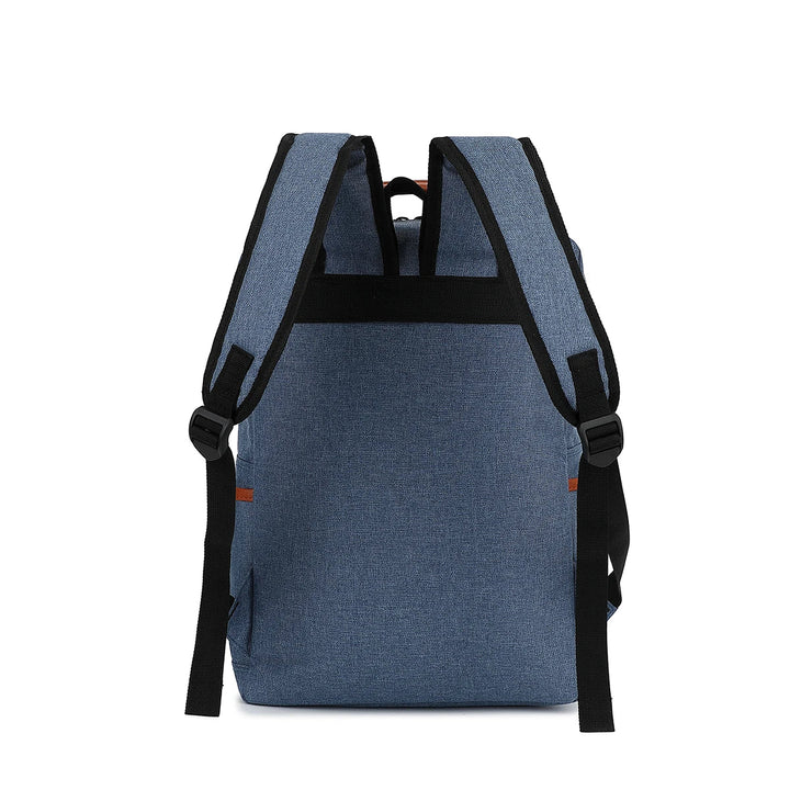 "Wasserdichter Laptop-Rucksack aus Canvas, vielseitig mit vielen Fächern, erhältlich in klassischen Farben, unisex Design."