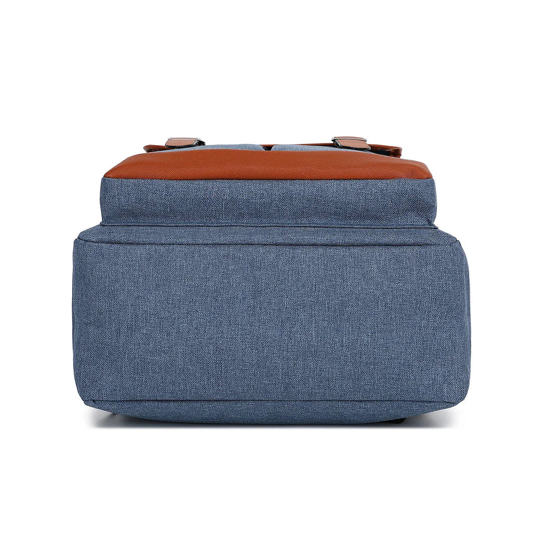 "Wasserdichter Laptop-Rucksack aus Canvas, vielseitig mit vielen Fächern, erhältlich in klassischen Farben, unisex Design."