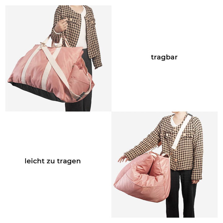 "Wasserdichtes Hunde-Autositzbett aus Oxford-Gewebe mit weicher Polsterung, Sicherheitskissen und rutschfester Unterseite."