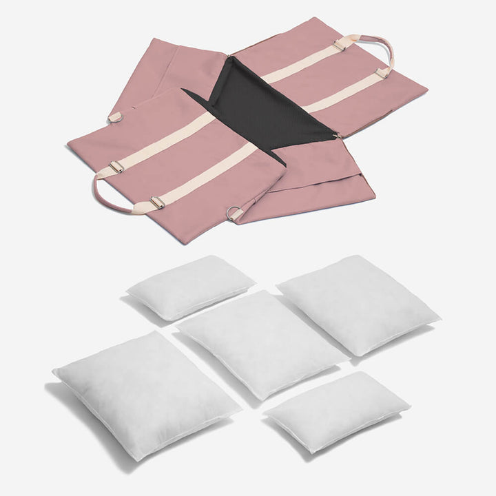 "Wasserdichtes Hunde-Autositzbett aus Oxford-Gewebe mit weicher Polsterung, Sicherheitskissen und rutschfester Unterseite."