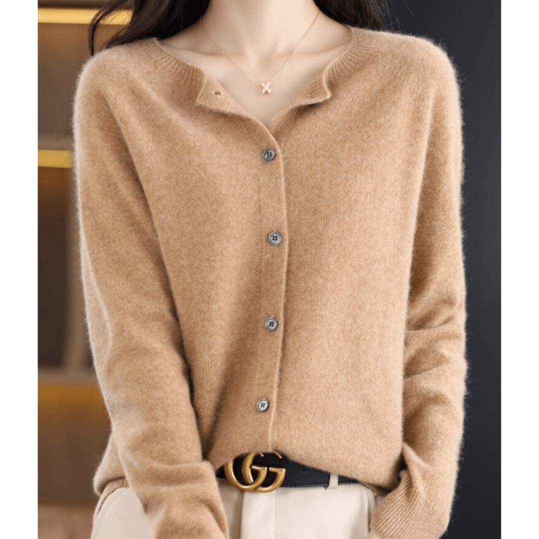 "Weiche Damen Strickjacke, klassisches Design, Knopfleiste, lockere Passform, vielseitig kombinierbar, ideal für jede Jahresz